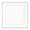Smarty Had A Party 9.5" White with Silver Square Edge Rim Plastic Dinner Plates (120 Plates), 120PK 519S-CASE - alternate 2